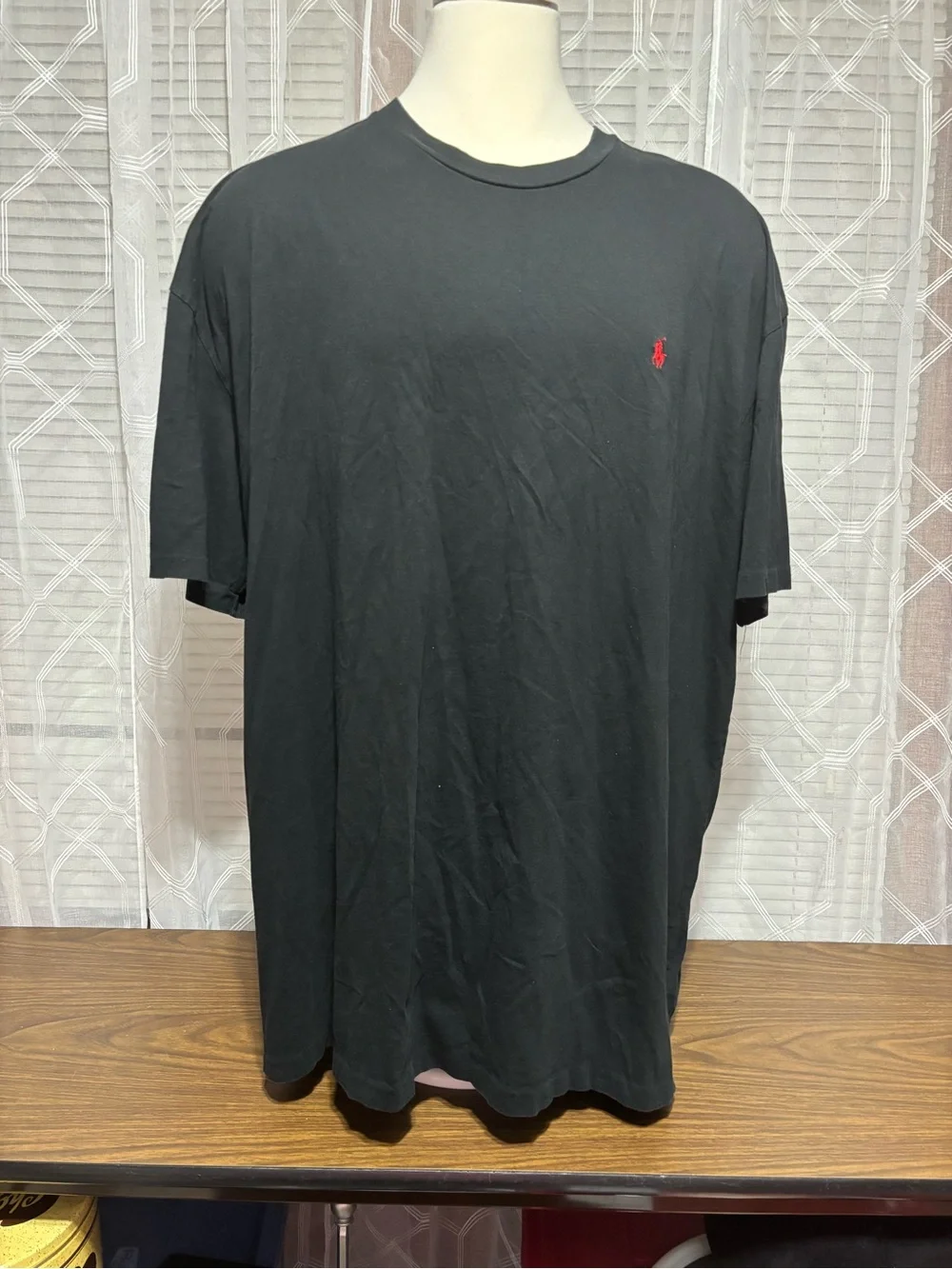 Polo by Ralph Lauren 4XLT Black Tee with Red Pony Embroidery 30 p2p 36L